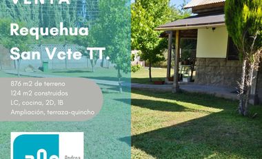 CASA EN VENTA SECTOR REQUEHUA SAN VCTE TT