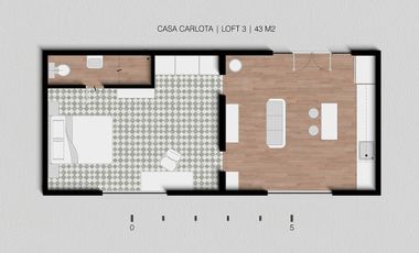 Loft en renta sin amueblar en Guadalupe Tepeyac