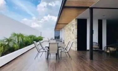 Renta departamento amueblado norte de Mérida