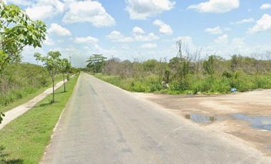 TERRENO EN VENTA PARA INVERTIR, CARRETERA CHICXULUB-IXIL CON NAVE INDUSTRIAL