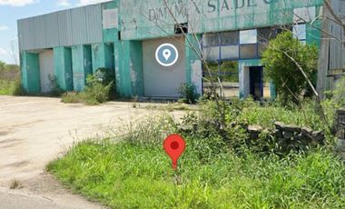 TERRENO EN VENTA PARA INVERTIR, CARRETERA CHICXULUB-IXIL CON NAVE INDUSTRIAL