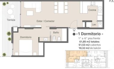 Venta Dpto. 1 dormi en Pozo - Centro - Neuquén Capital