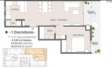 Venta Dpto. 1 dormi en Pozo - Centro - Neuquén Capital