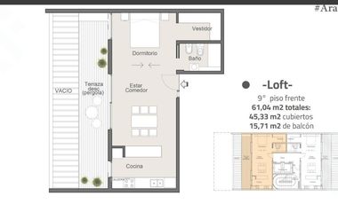 Venta Dpto. 1 dormi en Pozo - Centro - Neuquén Capital