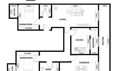 Venta Departamento 4 amb con Balcon y cochera en Lomas de Zamora