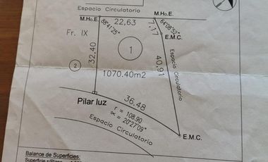 Terreno en Countries/B.Cerrado (San Vicente)