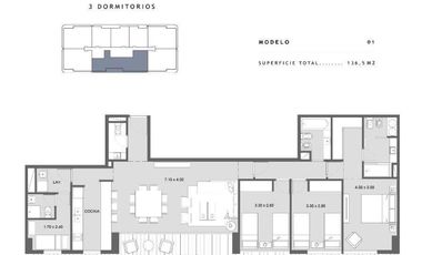Venta Depto 4 Amb. 136 m2 con Cochera – Nordelta | Financiación en Pesos – Ideal para Vivir o Invertir.