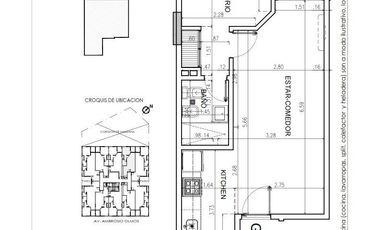 Departamento de 1 dormitorio con balcón en Nueva Córdoba