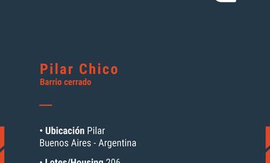 Lote Preventa en Pilar Chico con Financiación