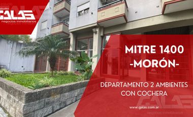 Alquiler Departamento 2 ambientes, con cochera en Moron Sur