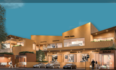 Renta de local comercial en plaza The Town dentro El Refugio