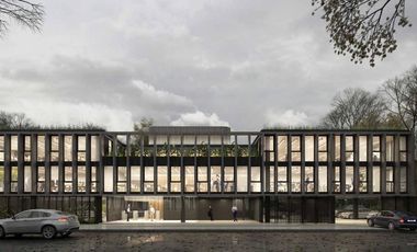 Oficina esquinera moderna en San Isidro con 5 cocheras