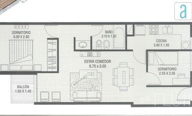 ALQUILO DEPTO 1DORM CON ESCRITORIO (1/2 DORM) EXCELENTE UBICACION PARANA 635 EN NUEVA CORDOBA