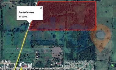 TERRENO SUB URBANO EN VENTA EN TENOSIQUE, TABASCO
