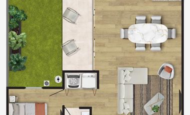 Preventa, Precio de Oportunidad! Departamento en Planta Baja, de Lujo, en Zibata