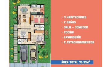 PLAYA DORADA / RES. RIBERA / CASAS EN PRE VENTA / ENTREGA 2027