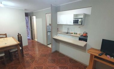 Depto 3d+1b 50m2 Amoblado Estacionamiento Cond. Bdt Etap