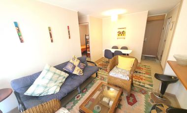 Depto 3d+1b Con Patio, Amoblado Y Estacionamiento.