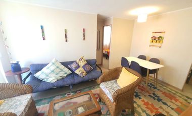 Depto 3d+1b Con Patio, Amoblado Y Estacionamiento.