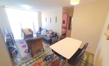 Depto 3d+1b Con Patio, Amoblado Y Estacionamiento.