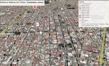 Terreno en Venta en Col. Centro , Guadalajara, Jalisco