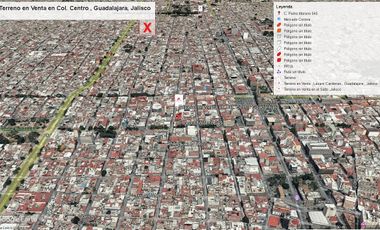Terreno en Venta en Col. Centro , Guadalajara, Jalisco