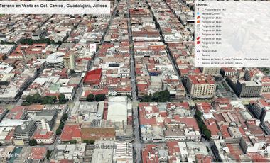 Terreno en Venta en Col. Centro , Guadalajara, Jalisco
