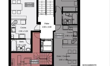 Departamento Monoambiente A ESTRENAR en Quilmes Centro