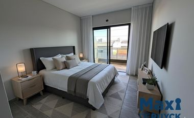 Departamento 2 ambientes con cochera y patio