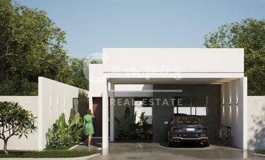 Casa de un piso y 2 recamaras en Zona Conkal  Preventa enero 2027