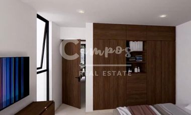 Casa de 2 pisos y 4 recamaras en privada residencial en Conkal, Yucatan. Preventa diciembre 2027