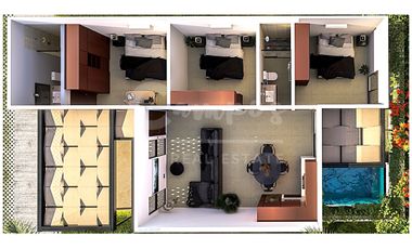 Villa de 3 recamaras en privada residencial en Conkal Yucatan