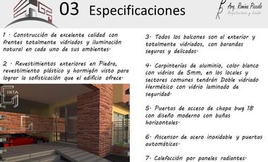 DEPTOS 2 AMB A ESTRENAR A LA VENTA EN PILAR