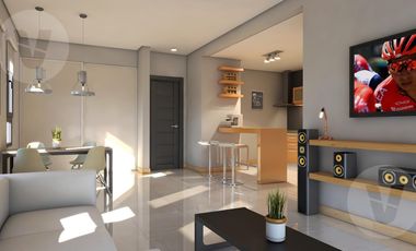 Departamento 2 amb en venta con balcón y terraza - Canning, Complejo Ayres del Sur