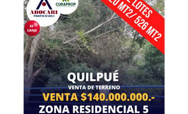 QUILPUÉ - VENTA TERRENO - 2 LOTES JUNTOS