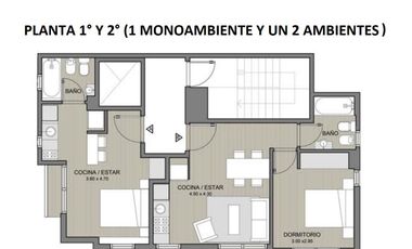 Venta departamento monoambiente Ciudadela balcon
