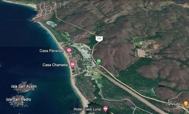 VENTA TERRENO A PIE DE PLAYA ZONA CHAMELA JALISCO