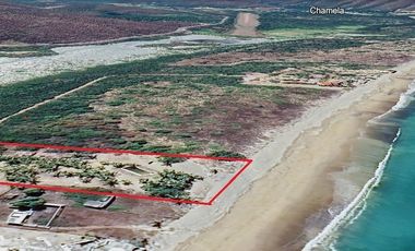VENTA TERRENO A PIE DE PLAYA ZONA CHAMELA JALISCO
