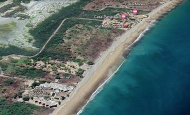 VENTA TERRENO A PIE DE PLAYA ZONA CHAMELA JALISCO