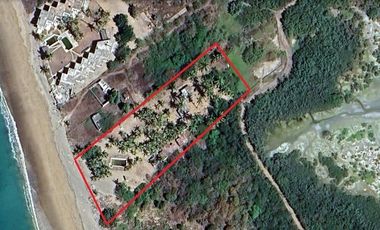 VENTA TERRENO A PIE DE PLAYA ZONA CHAMELA JALISCO