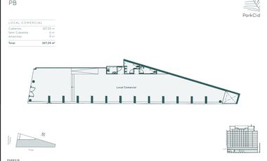 Departamento  - 1 ambiente - Caballito, Park Cid