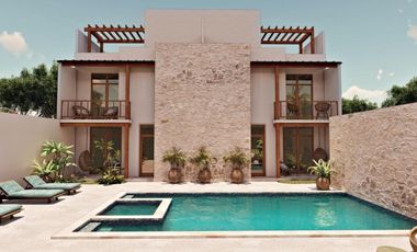 DEPARTAMENTO EN VENTA DE 1 HABITACIÓN EN BACALAR CON ALBERCA