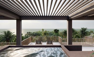 Departamento en Playa del Carmen 1 recamara con alberca en rooftop