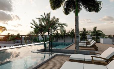 DEPARTAMENTO DE 2 HABITACIONES EN BACALAR EN VENTA CON GYM SPA Y ALBERCA