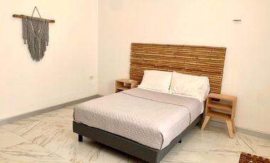 DEPARTAMENTO AMUEBLADO EN VENTA, TERRZA PRIVADA FRENTE AL MAR DE SAN BENITO.