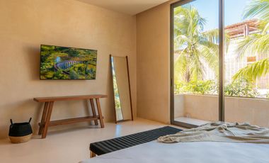 Penthouse en venta Bacalar de 1 habitación| acceso directo a la laguna| Rooftop y alberca privada