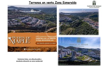 Terrenos en Puerta de Maple Zona Esmeralda