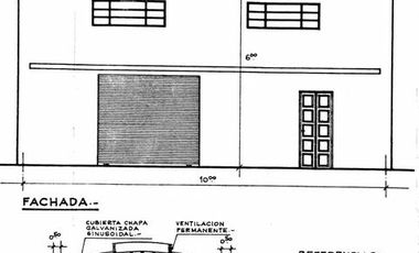 EXCEPCIONAL GALPON A LA VENTA!! TECHO PARABOLICO!! ZONA SUR!!