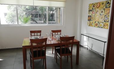 Departamento  amueblado 2 recamaras con todos los servicios y equipo en Coyoacan