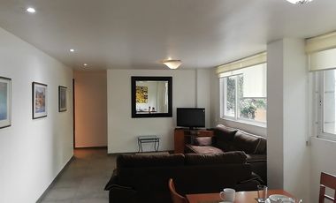 Departamento  amueblado 2 recamaras con todos los servicios y equipo en Coyoacan